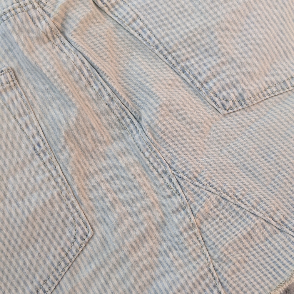 Gap Denim Pinstriped Mini Skirt Size 26